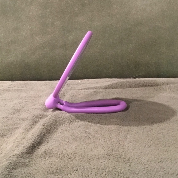 Conair Soft Touch Hand Held Round Mirror - 1x/5x - Purple - Picture 3 of 3